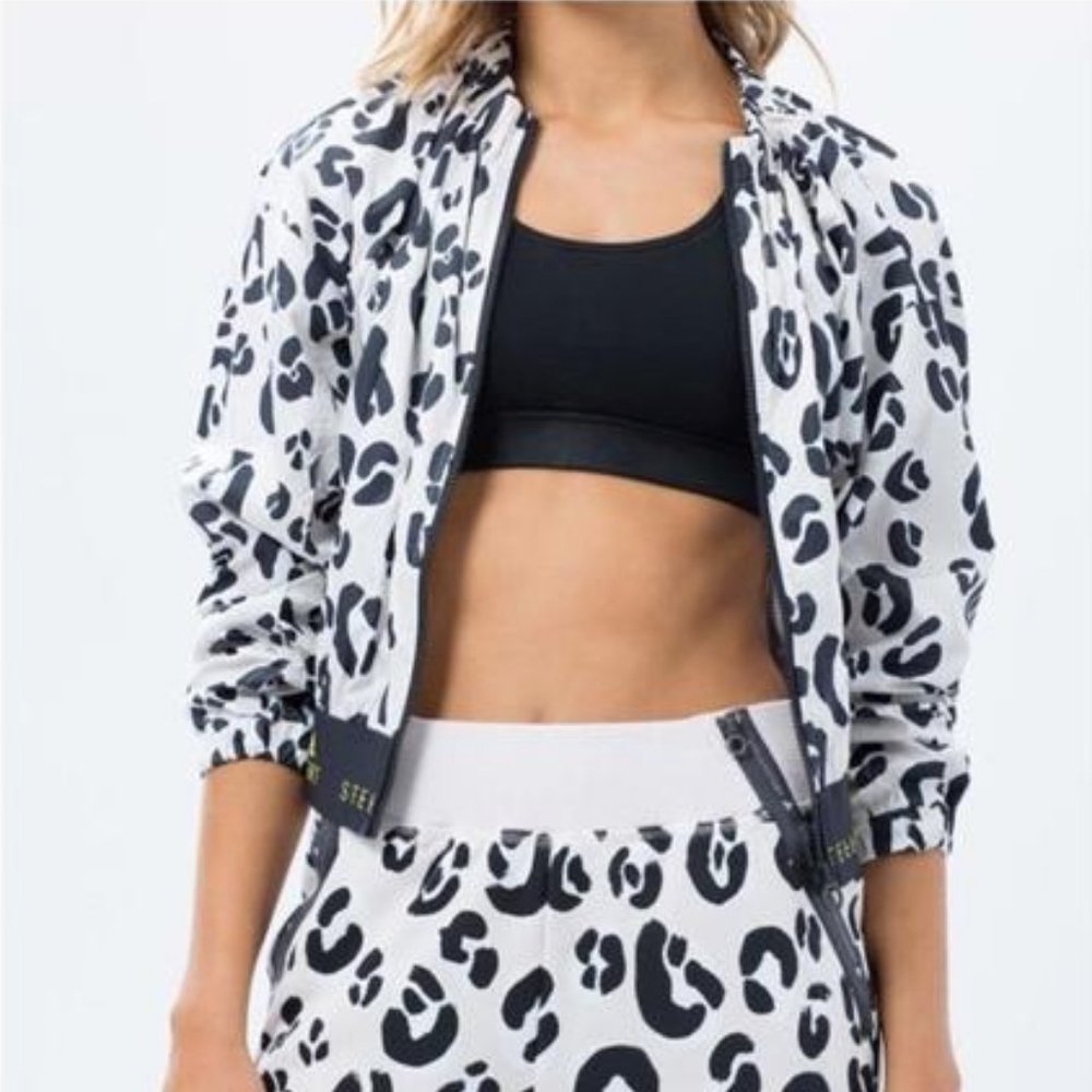 SOLD - ADIDAS X STELLASPORT LEOPORD PRINT JACKET